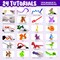 Balloon Animal Twisting Kit with Pump for Kids - Boy & Girl Gift - Birthday Gifts for Girls and Boys